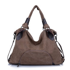 Women Multi Pocket Canvas Bags Casual Handbags Totes Ladies Shoulder Bags Crossbody Bags