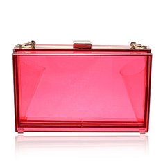 Women Transparent Acrylic Perspex Clutch handbag