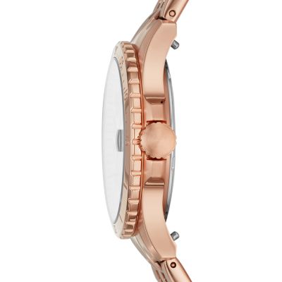 FB-01 Three-Hand Date Rose Gold-Tone Stainless Steel WatchFB-01 Three-Hand Date Rose Gold-Tone Stainless Steel Watch